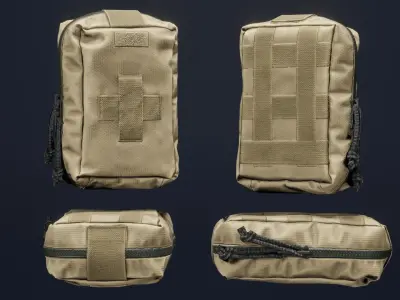 TECHNIKOM Medical Pouch Low-poly 3D model