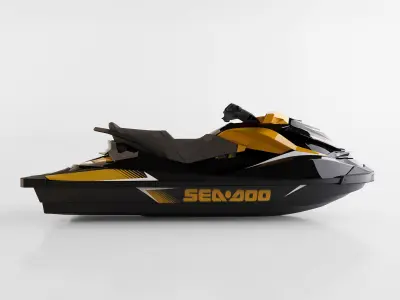 SeaDoo High performance Jet Ski 3D Model 3D model