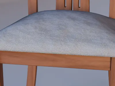 Dining Table With Chairs Free low-poly 3D model