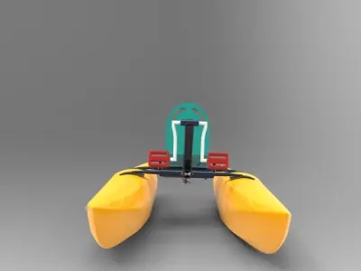 Portable Boat Free 3D model