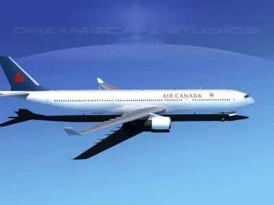 Airbus A330-300 Air Canada 3D model
