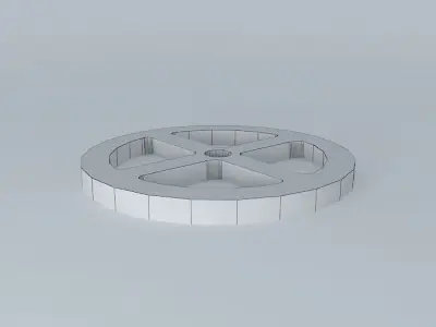 Relieved wheel 3D model