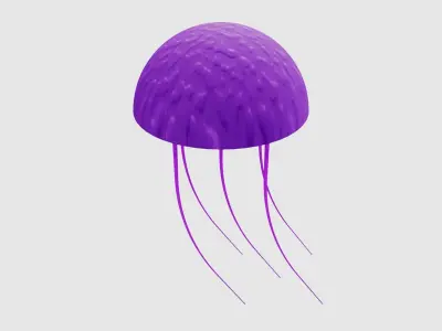 Jellyfish 3D Model Low-poly 3D model