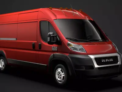 Ram Promaster Cargo 3500 HR 159WB 2020 3D model