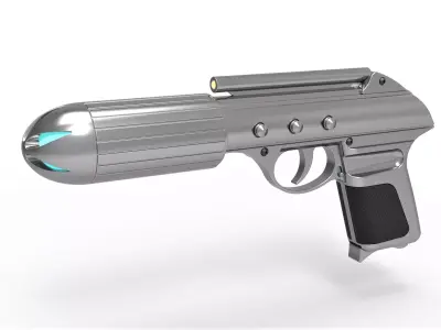 Standard issue agent sidearm J2 from the movie Men in Black 3D model