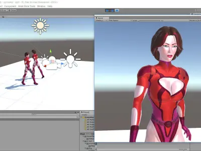 Z-Girl v3 Low-poly 3D model