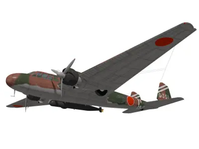 Mitsubishi G3M Nell Type22 3D model