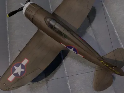Republic P-43 Lancer 3D model