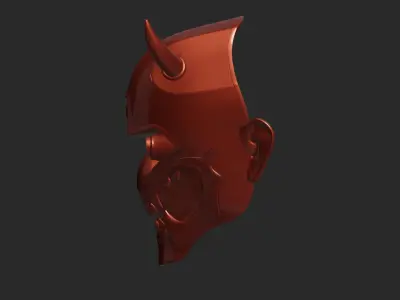Strange Demon Mask 3D print model