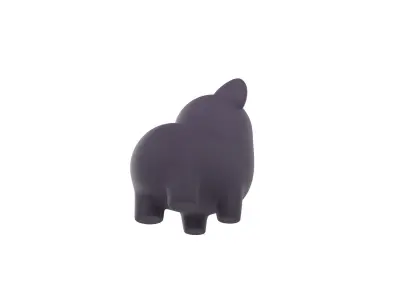 Black Cat Character 3D model