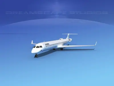 Bombardier CRJ1000 Eurowings 3D model
