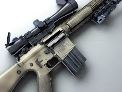 M110 SASS Hi-Res 3D model