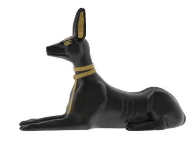Egyptian God Anubis Dog Low-poly 3D model