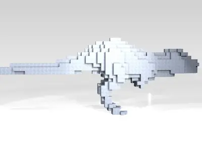 Tyrannosaurus Voxel 3D model