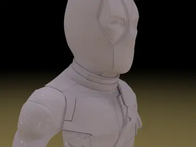 Deadpool Bust Sculpture 3D Model Ready for Printing 3D print model