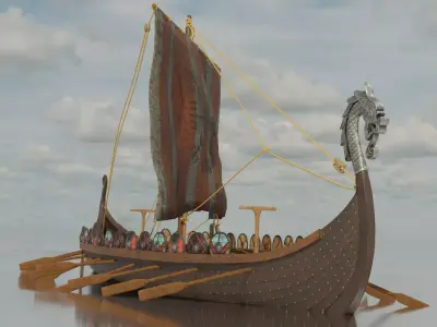 Viking Ship 3D model