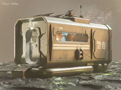 Space Station EOne PBR Low-poly 3D model