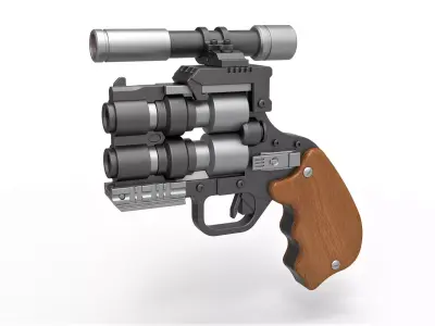 Snubble special Blaster pistol from Solo A Star Wars Story 3D model