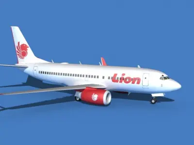 Boeing 737 MAX 7 Lion Air 3D model
