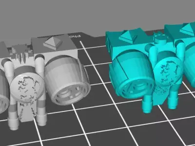 Space viking wolf jumpy jet packs 3D print model