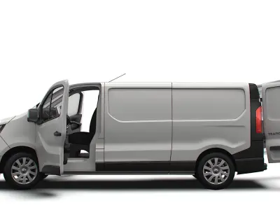 Renault Trafic L2H1 HQ Interior 2023 3D model