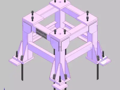 26937-Base for robot NACHI-NC510-Hight 700 3D model