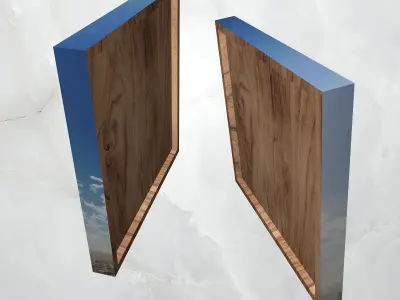 Canvas Art Surreal Floating Island Low-poly 3D model