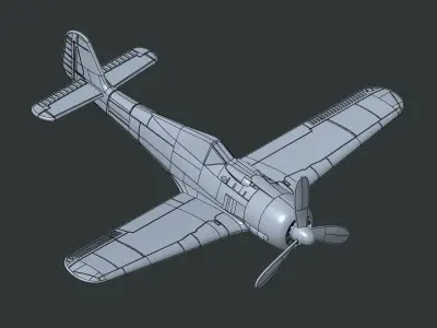 FW190 3D print model