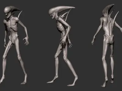 Alien Neomorph 3D model purchase