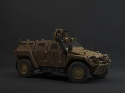otokar cobra2 Low-poly 3D model
