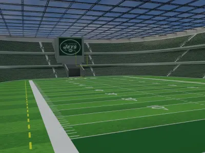 New York Jets - American Football Stadium Low-poly 3D model