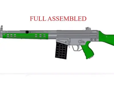 Heckler  Koch G3 3D model