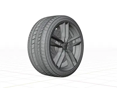 Audi RS6 Sedan 2015 Wheel 3D model