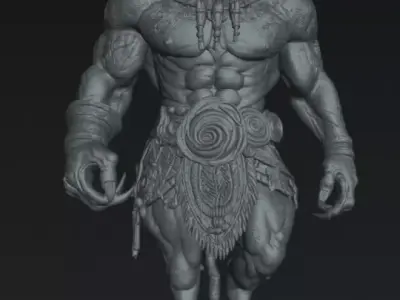 Minotaur STL DnD Tabletop Miniature 3D Print Model 3D print model
