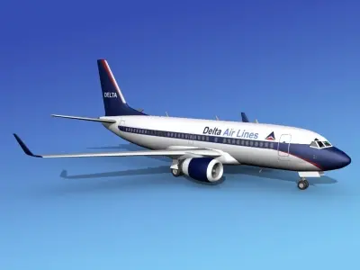 Boeing 737-700ER Delta Airlines 2 3D model