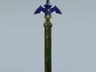 Links Master Sword Low-poly 3D model