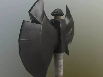 Game Ready Stylized Axe Free low-poly 3D model