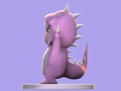 bocchi the rock dinosaur 3D print model