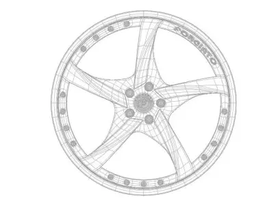 Forgiato Appuntito Low-poly 3D model