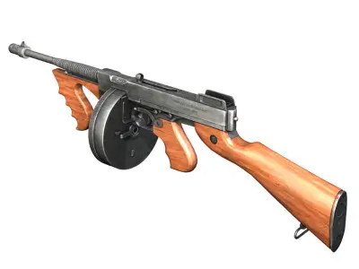 Thompson Model 1928 Submachine Gun 3D model