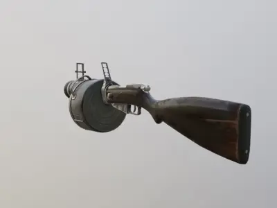 Grenade Launcher Free low-poly 3D model