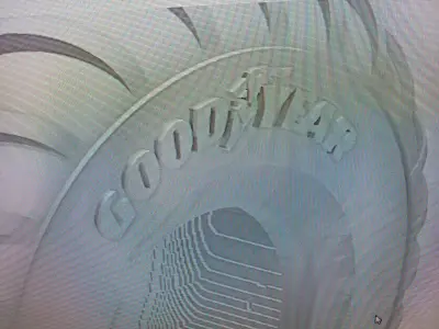RC Monster Truck 48 inch Good Year Super Terra Tire and wheel Free 3D print model