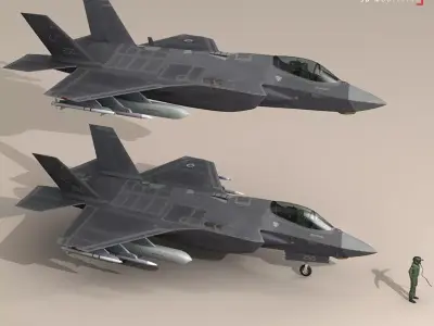 F35A - Israeli Air Force 3D model
