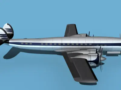 Lockheed L1649 Star Liner Corporate 1 3D model