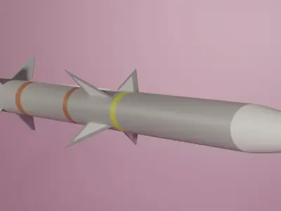 AIM-120 AMRAAM Missile 3D model
