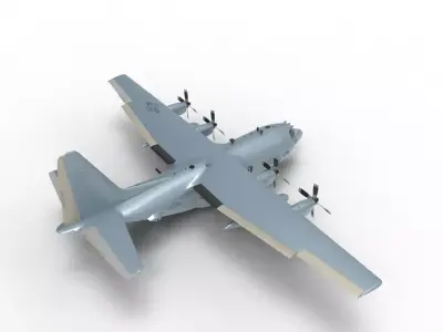 Lockheed C-130 Hercules 3D model
