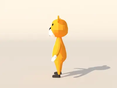 Character B097 Tiger Cute    Low-poly 3D model