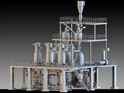 Petrochemical Unit- Vol 02 3D model