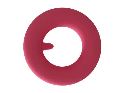 Pool float pink flamingo 3D model