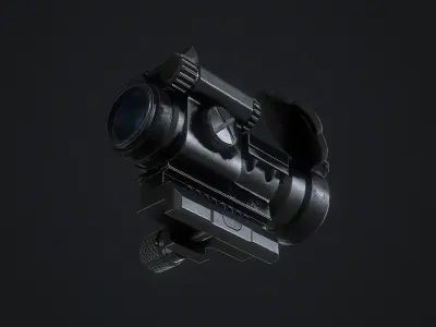 Sniper Scope Aimpoint PRO Weaver Low-poly 3D model